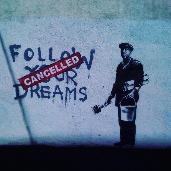 bansky Follow YourDreams Canceled B2SWcotlBE9