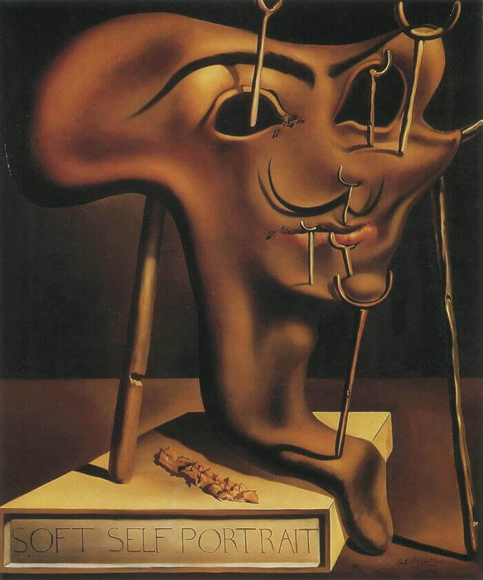 dali Soft self portrait with fried bacon 1941 kenyanartsreview