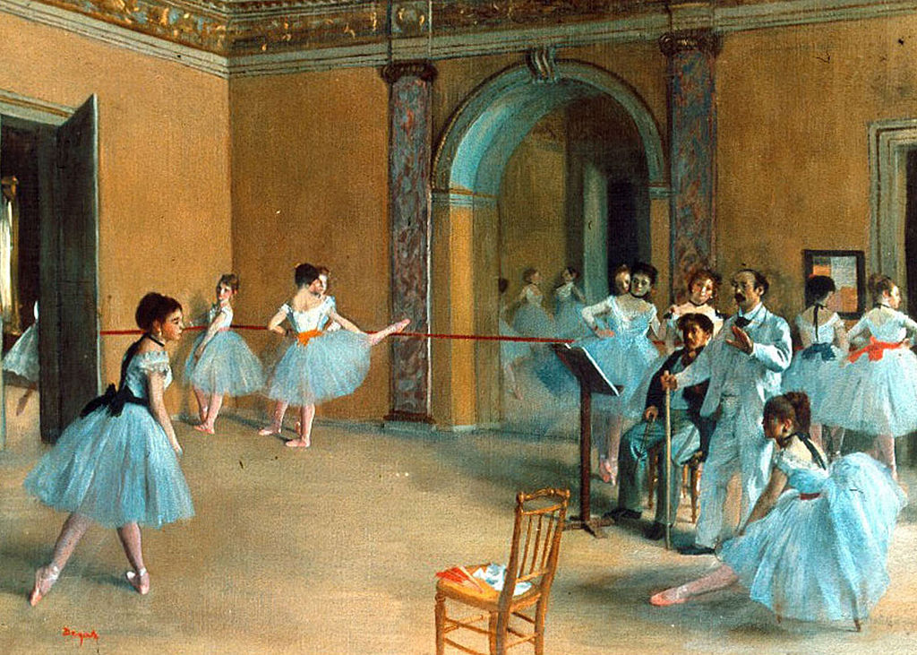 edgar degas Ballet Rehearsal on Stage 1874 theodysseyonline