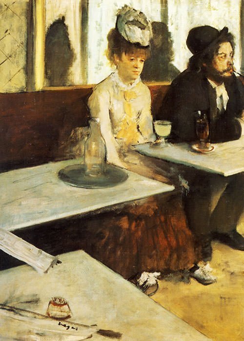 edgar degas The Absinthe Drinker 1876 loftcultural