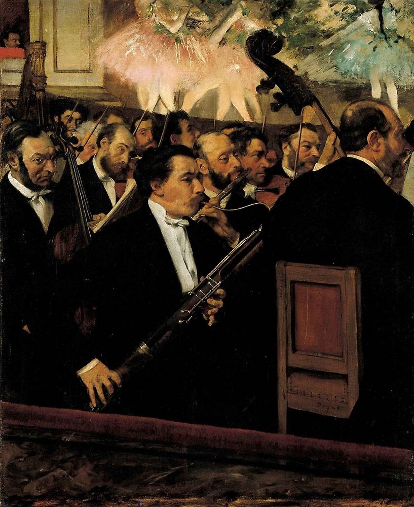 edgar degas The Orchestra at the Opera 1869 teoriadelhabitaruruguay