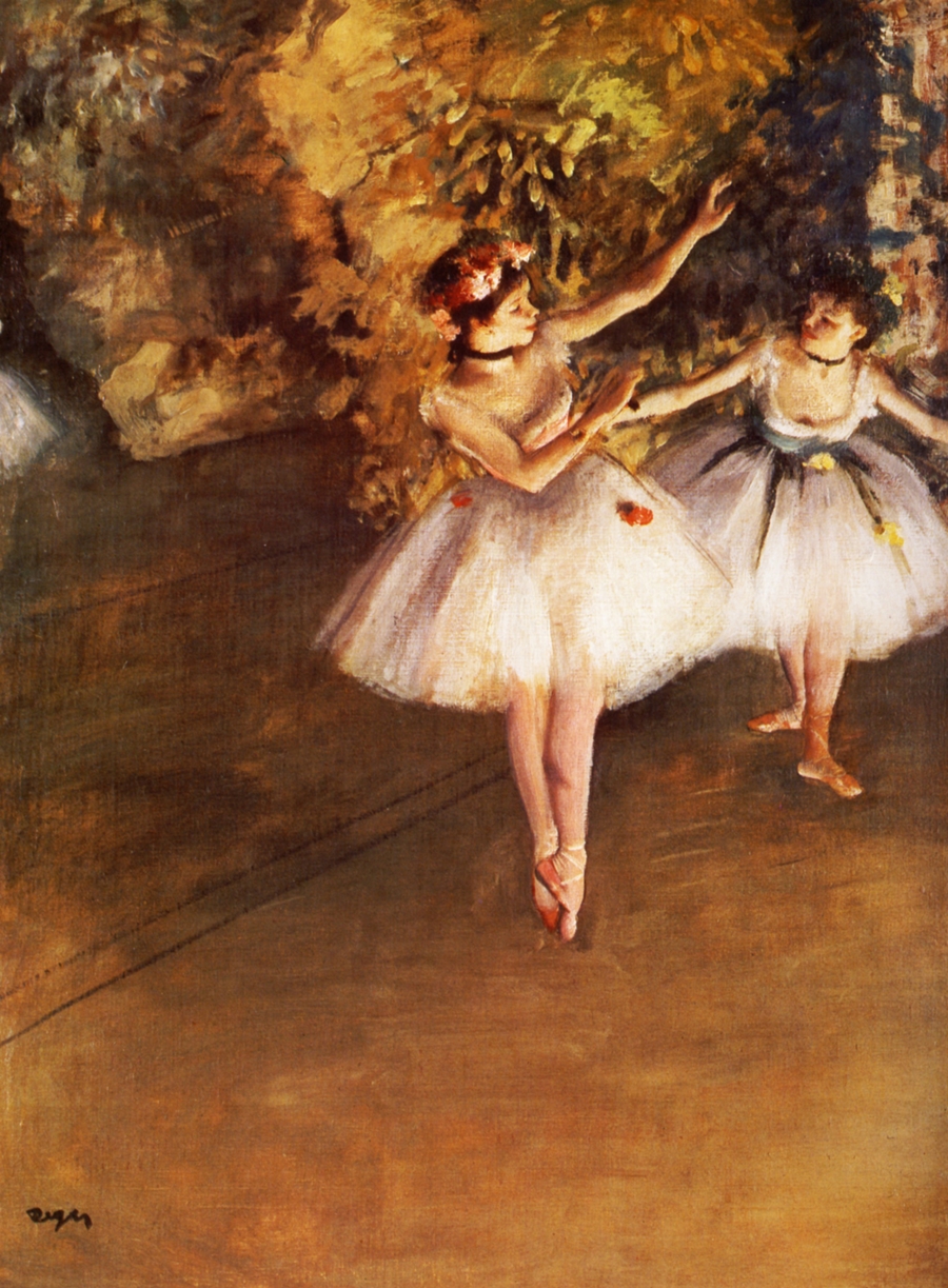 edgar degas Two Dancers on Stage 1877 artitec