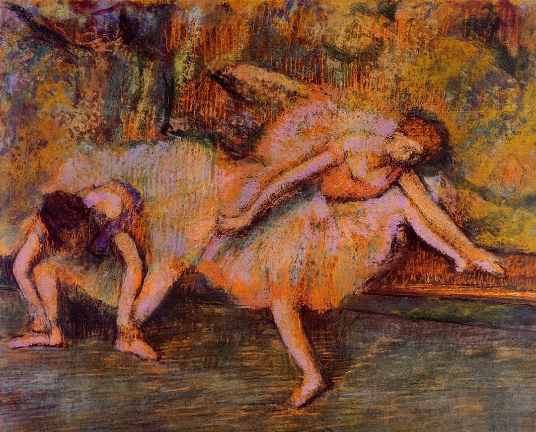 edgar degas Two Dancers on a Bench 1900 1905 book530