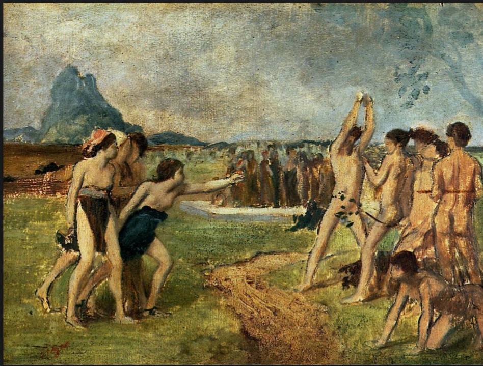 edgar degas Young Spartans Exercising 1860 piktobet