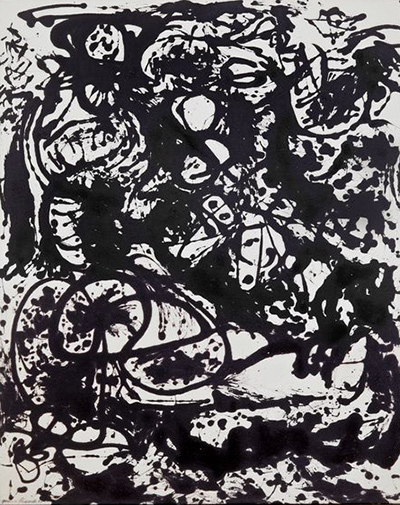 jackson pollock Black and White Number 6 1951invaluable