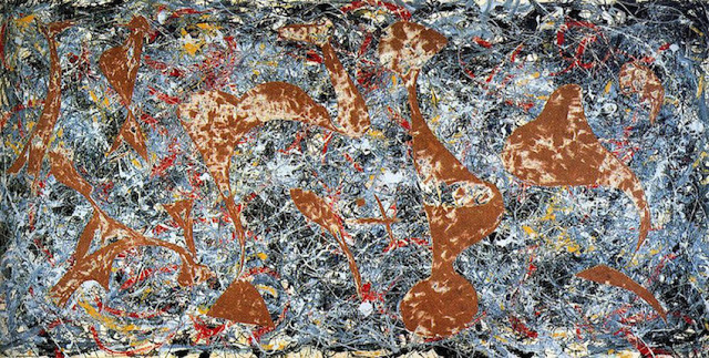 jackson pollock Out of the Web 1949 twittwr
