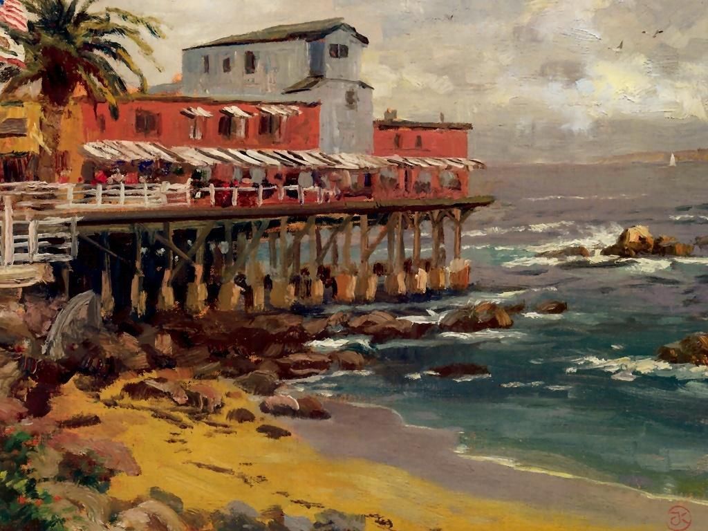 kinkade A View from Cannery Row Monterey 1996 northerncaliforniastateofmind