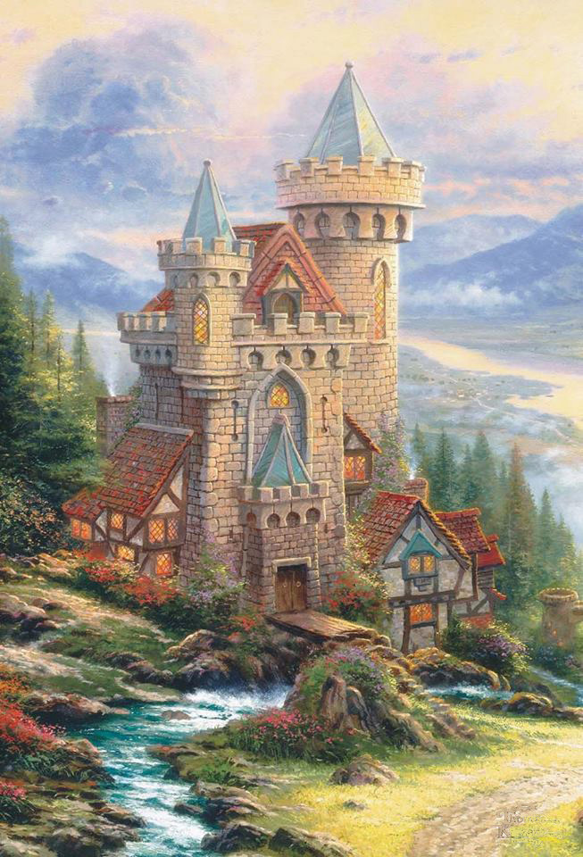 kinkade Guardian Castle 1994 marketplace