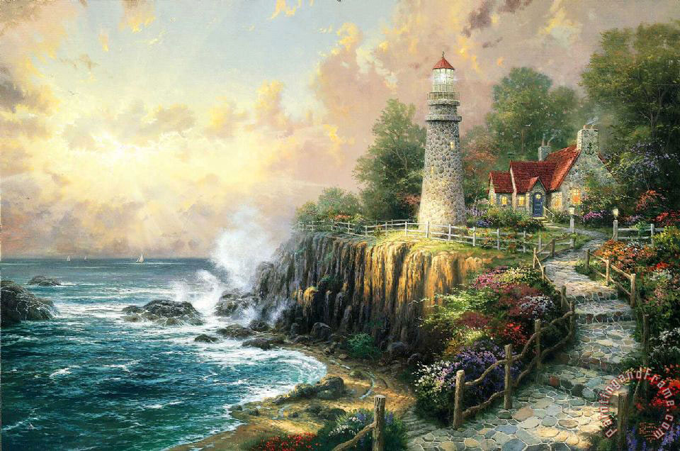 kinkade The Light of Peace 1996 everydaybird