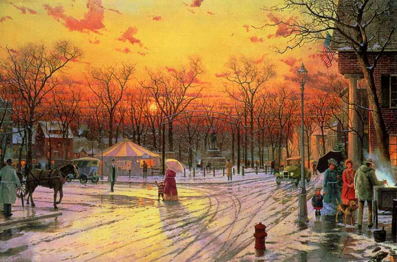 kinkade Town Square 1986 bergamosera