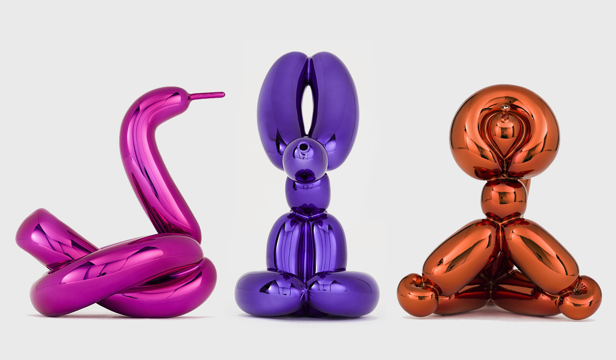 koons puppy porcelauin ballon Swan Rabit And monkey 2019 masterworksfineart