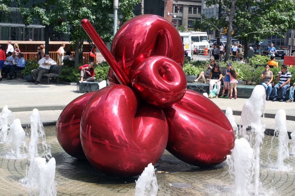 koons woman rbalooon flower red 1995 1999 lartduplan