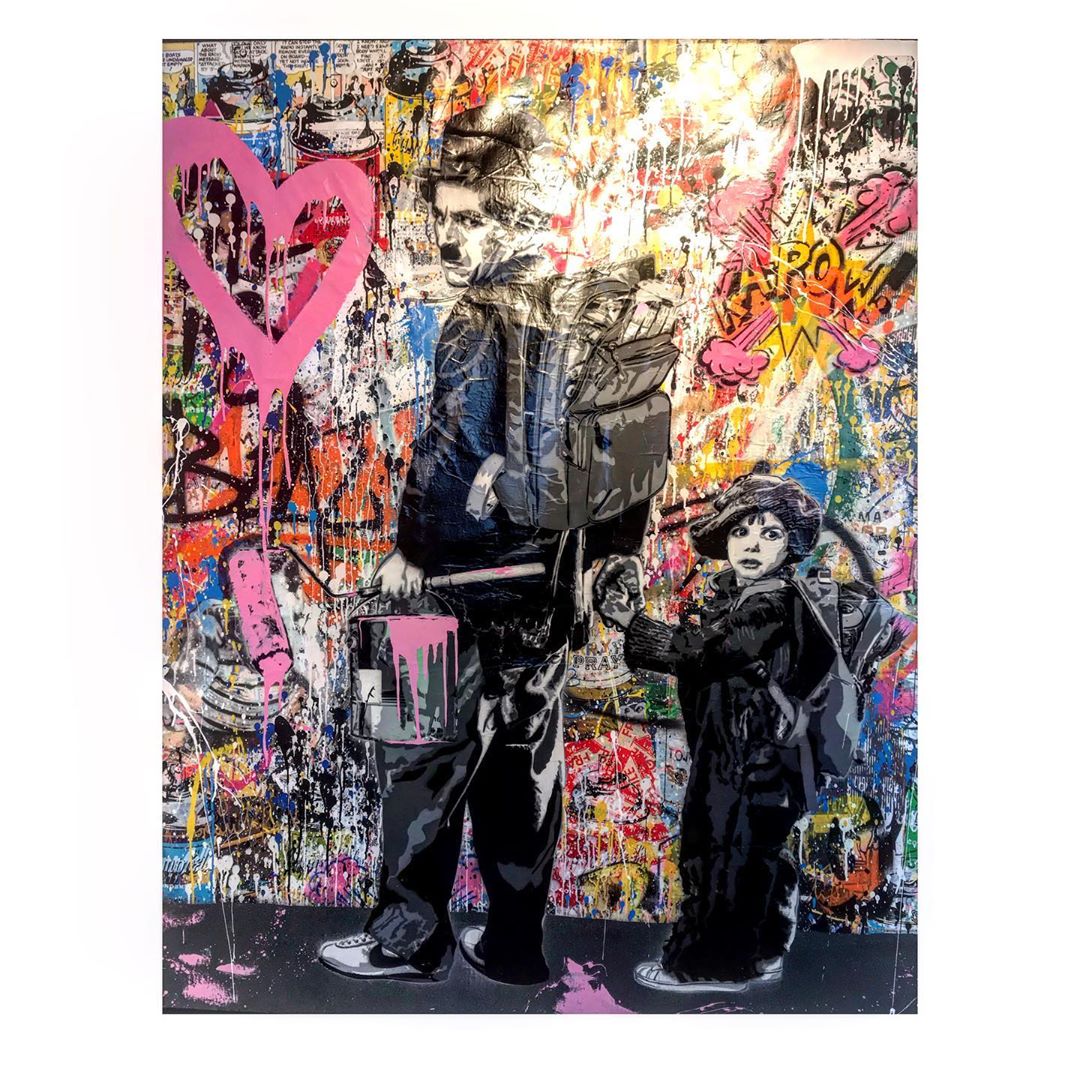 mr brainwash charlie chaplin and the kid B2V9 hPohSB