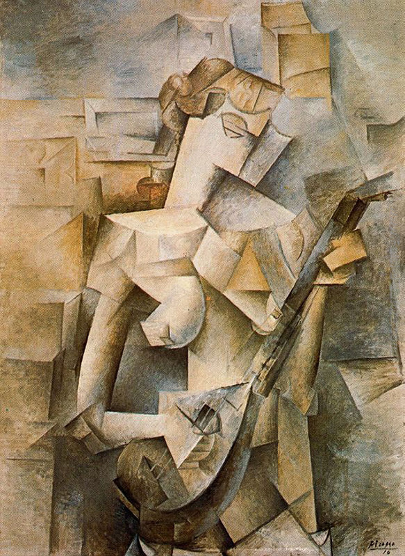 picaso Girl with Mandolin 1910 falsi d autore