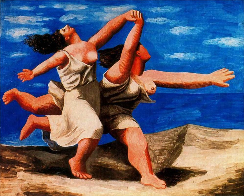 picaso Two women running on the beach The race 1922 samara