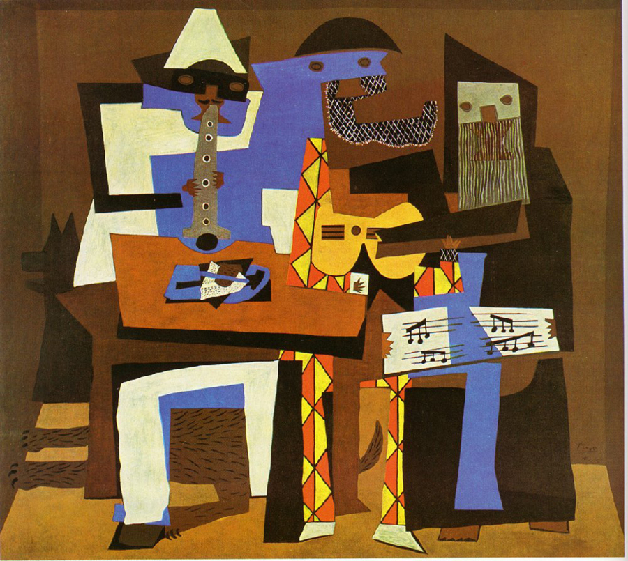 picaso three musicians 1921 poesiaspreferidas