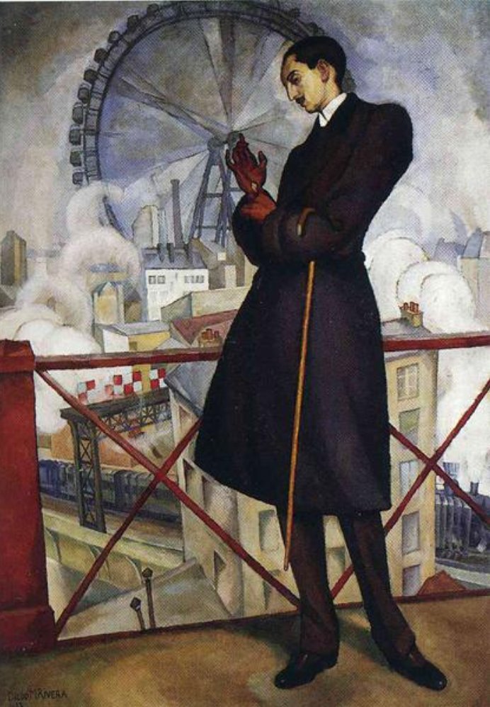 rivera Portrait of Adolfo Best Maugard Paris 1913 bestarts