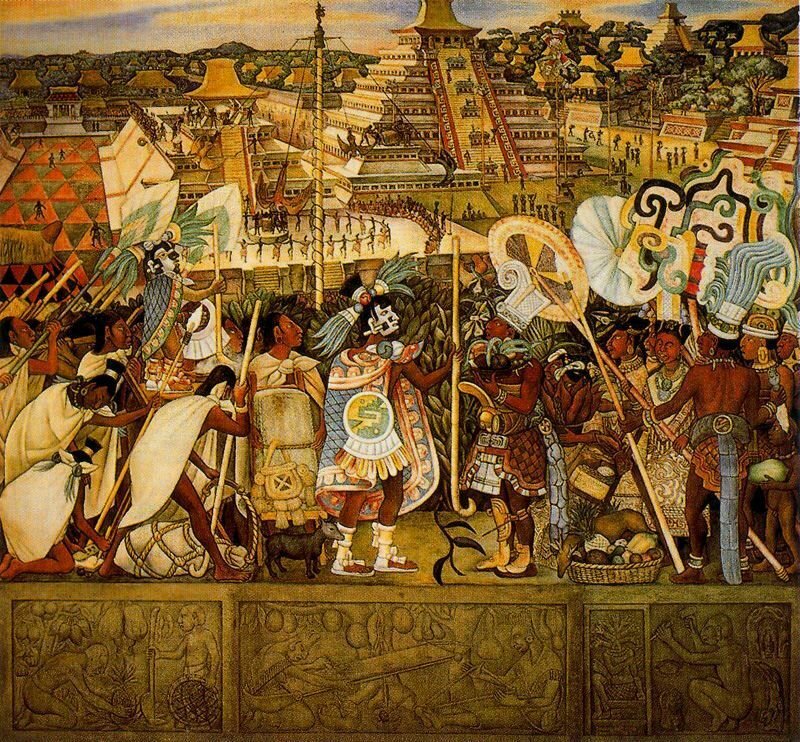 rivera Totonac Civilization 1950 sociedadprehispanica
