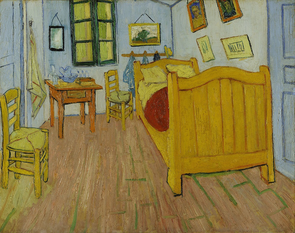van gogh The Bedroom in Arles 1888 ecoles lacroislle saintmeard