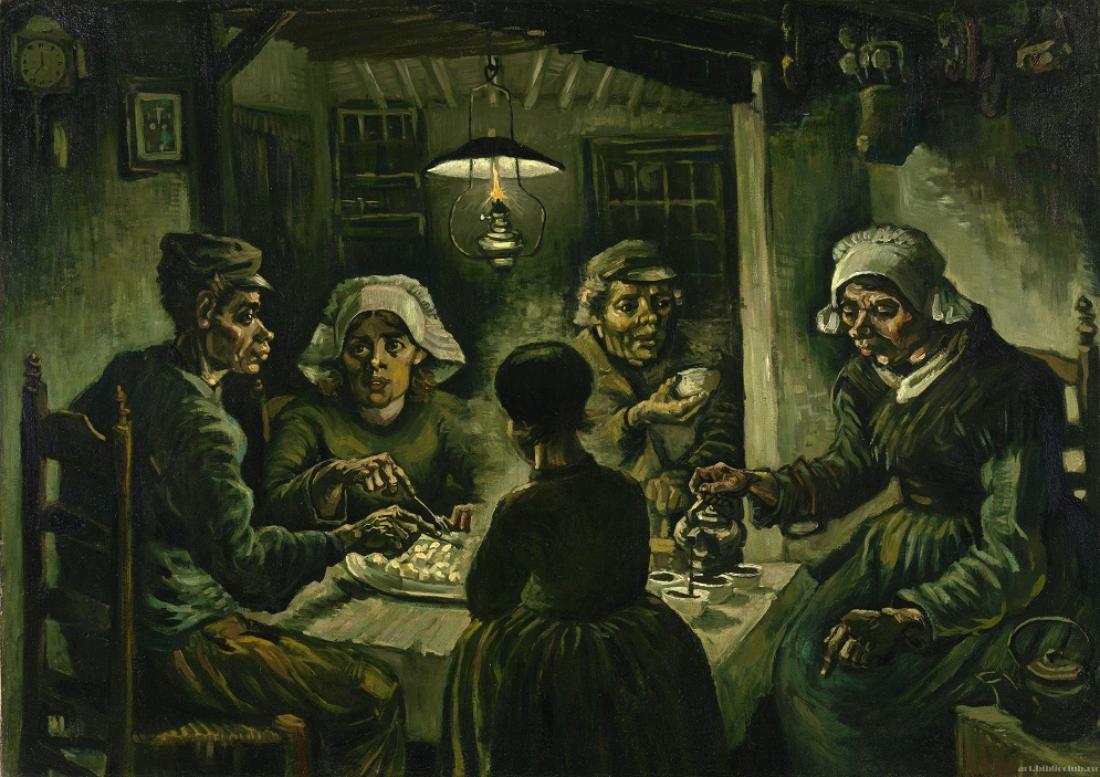 van gogh potato eaters 1885 art.biblioclub