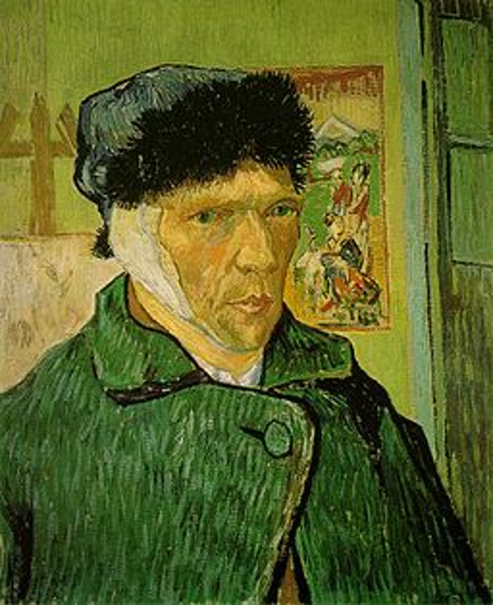van Gogh self portrait with bandaged ear theconversation