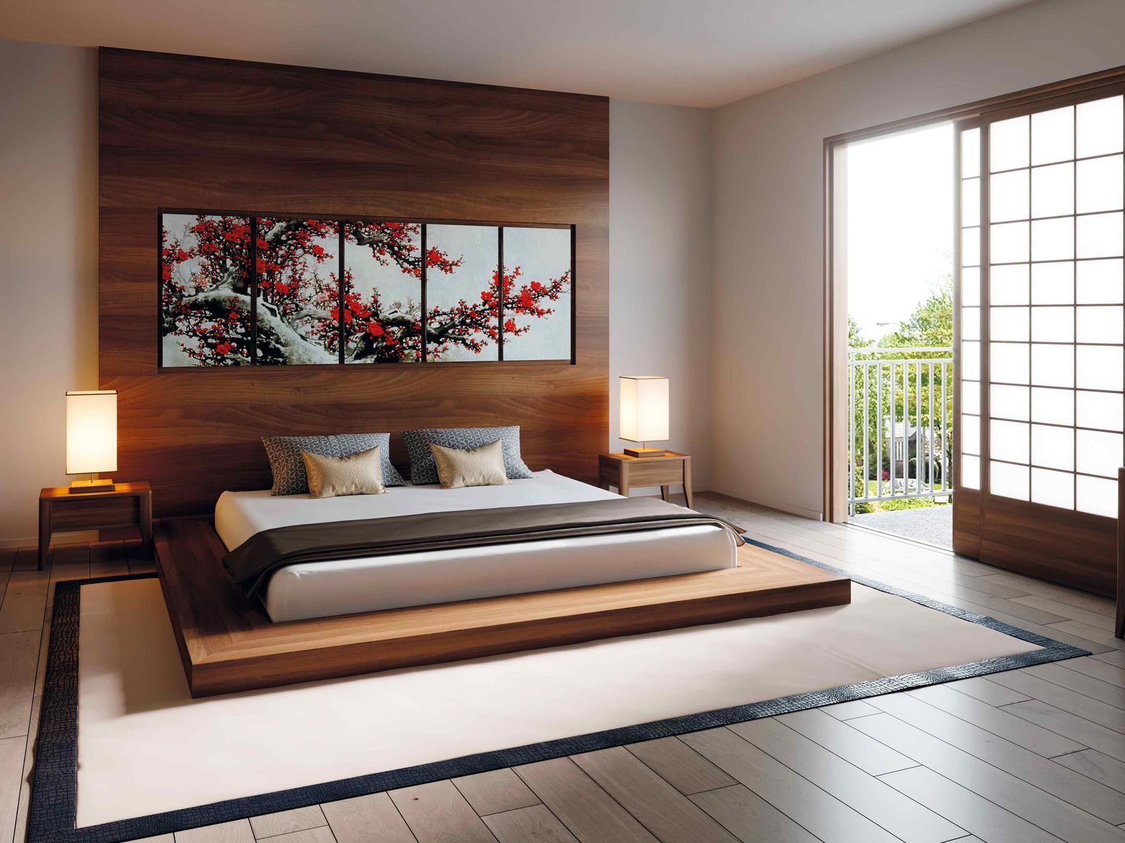 Modern japanese style bedroom