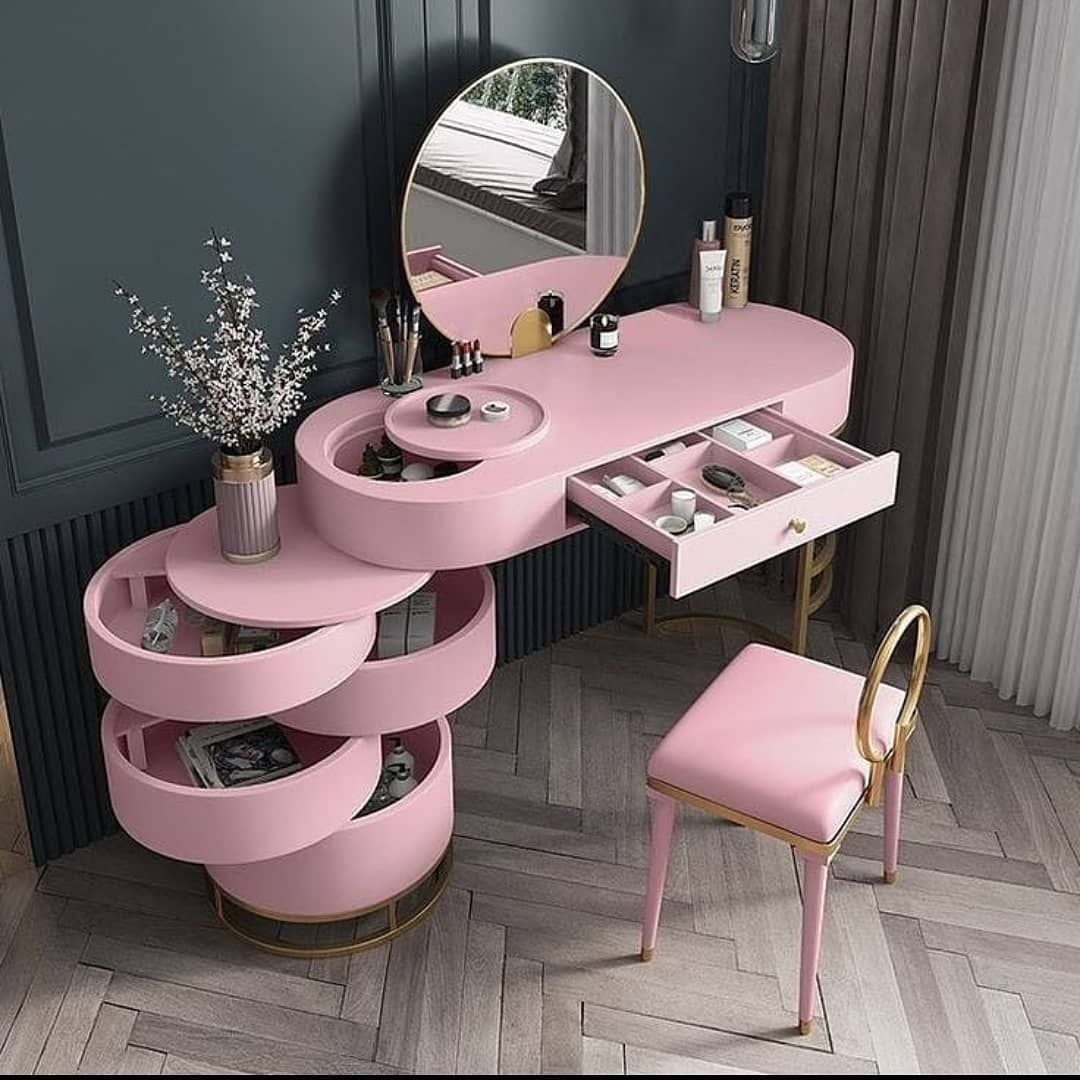 pink vanity