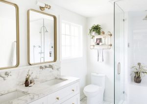 white marble bathroon